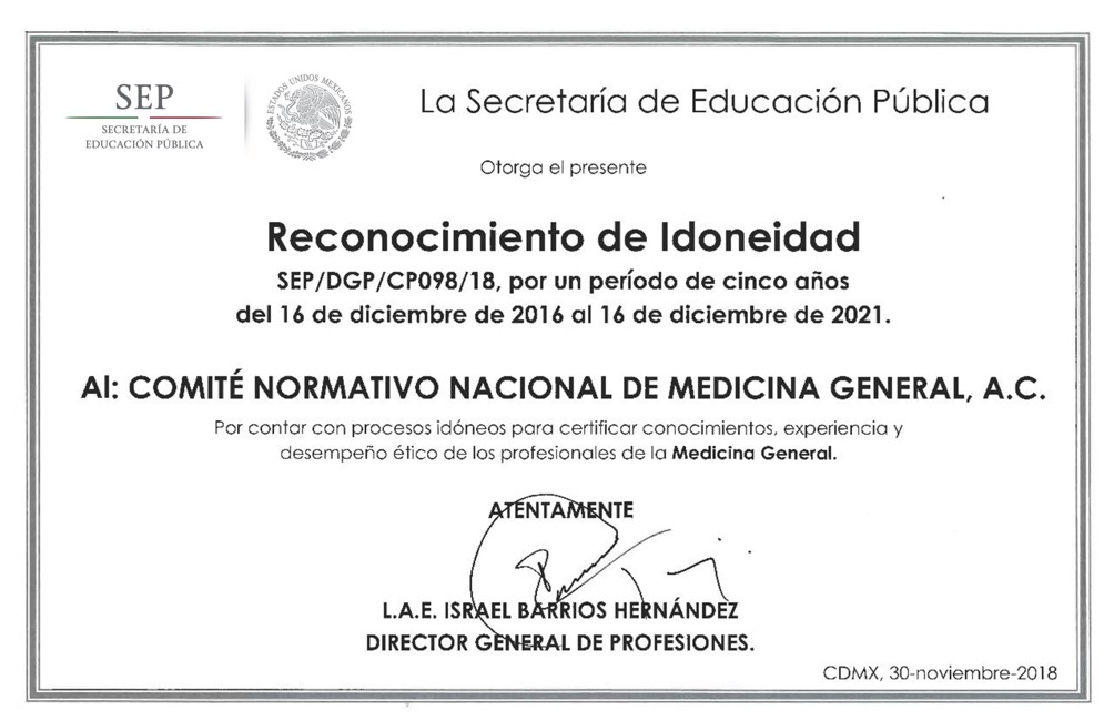 Consejo Nacional de Certificación en Medicina General